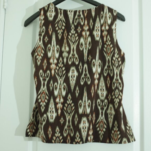 COPY - Chico's Geometric Tank Top sleeveless blouse size 1 or M - Picture 2 of 7